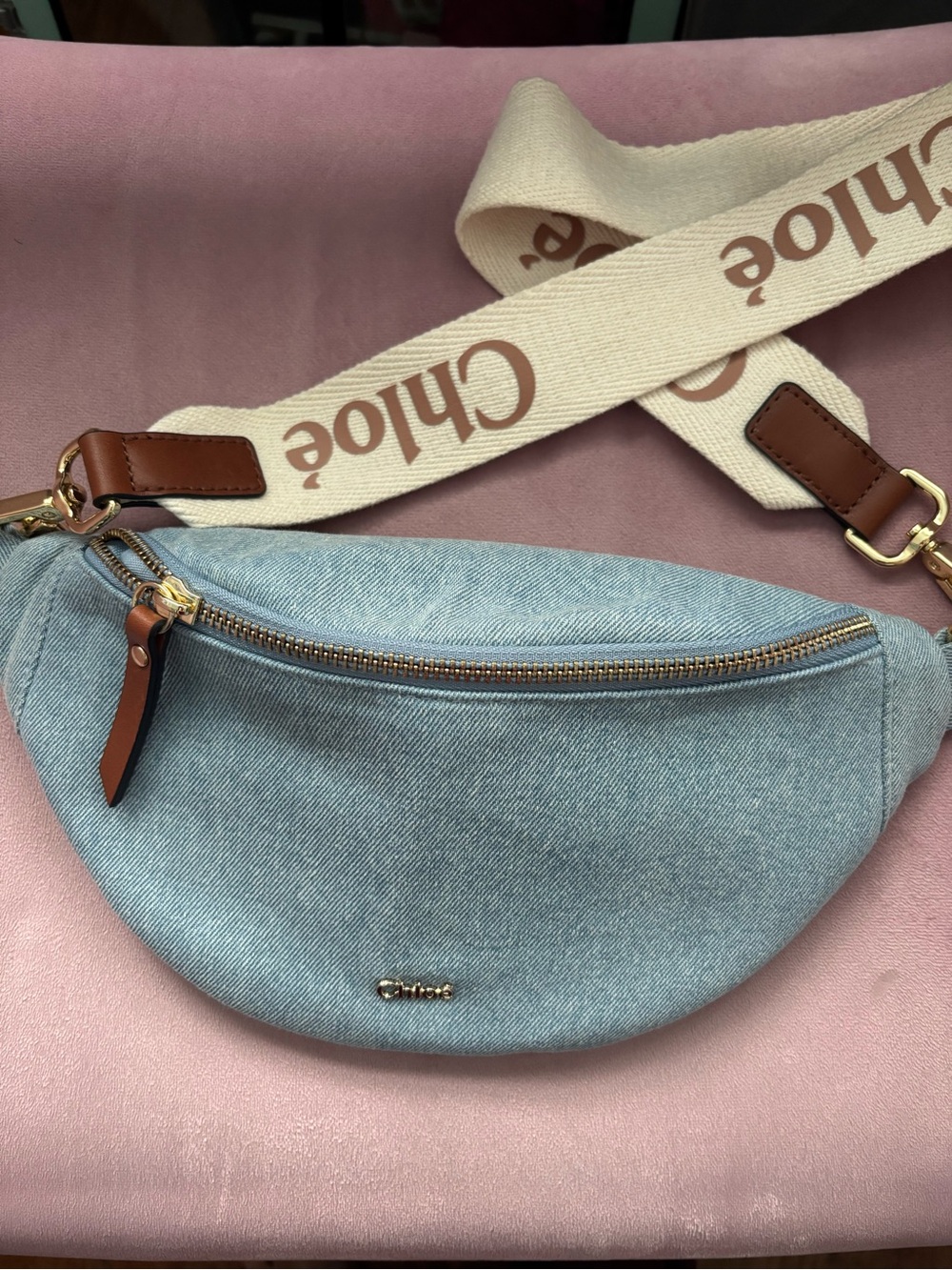 Chloe Denim Belt Bag
